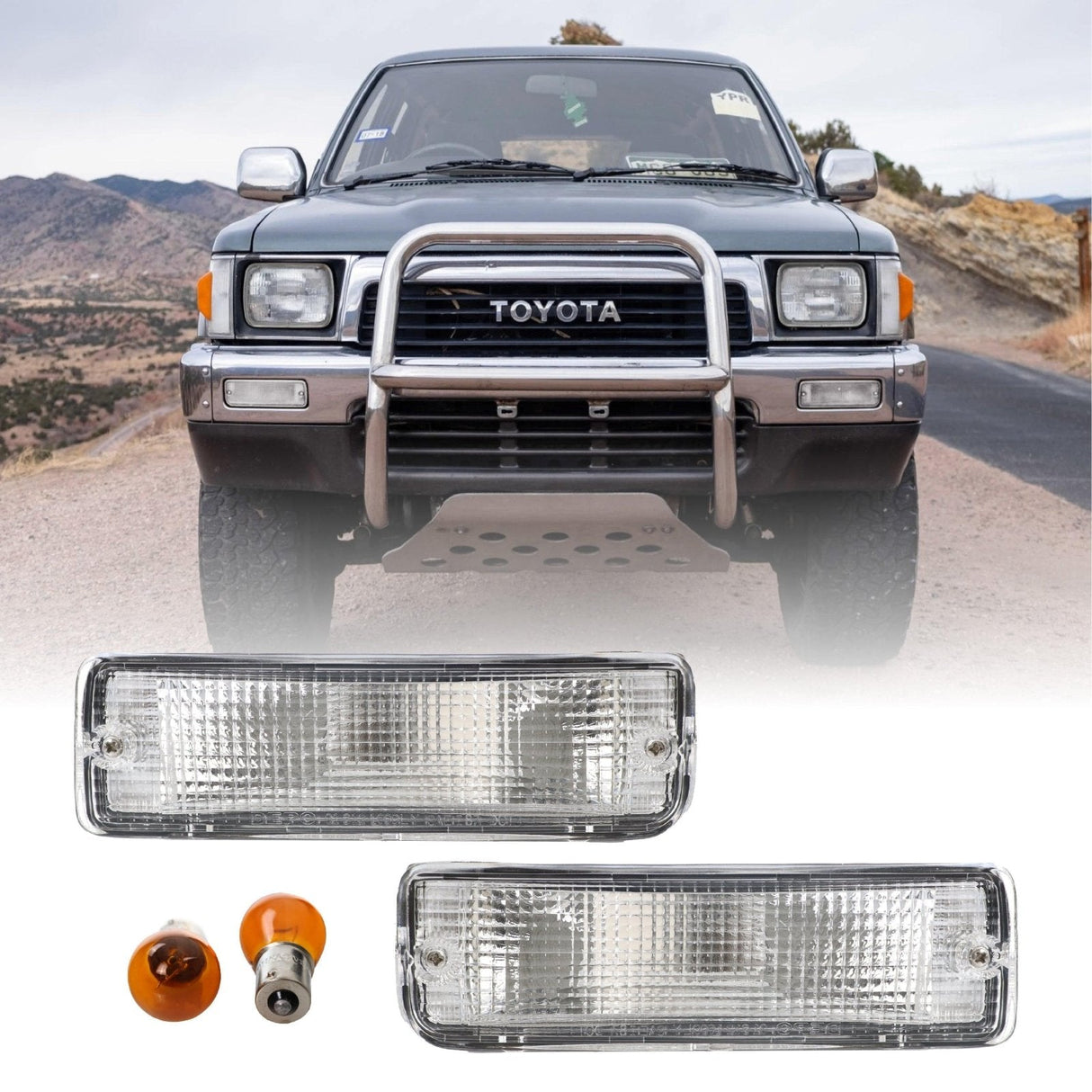 1990-1991 Toyota 4Runner Clear Bumper Lights