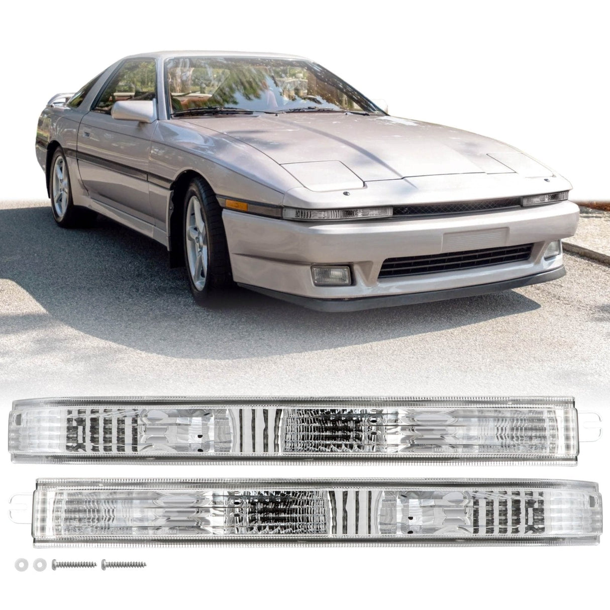 1987-1988 Toyota Supra Clear Bumper Lights
