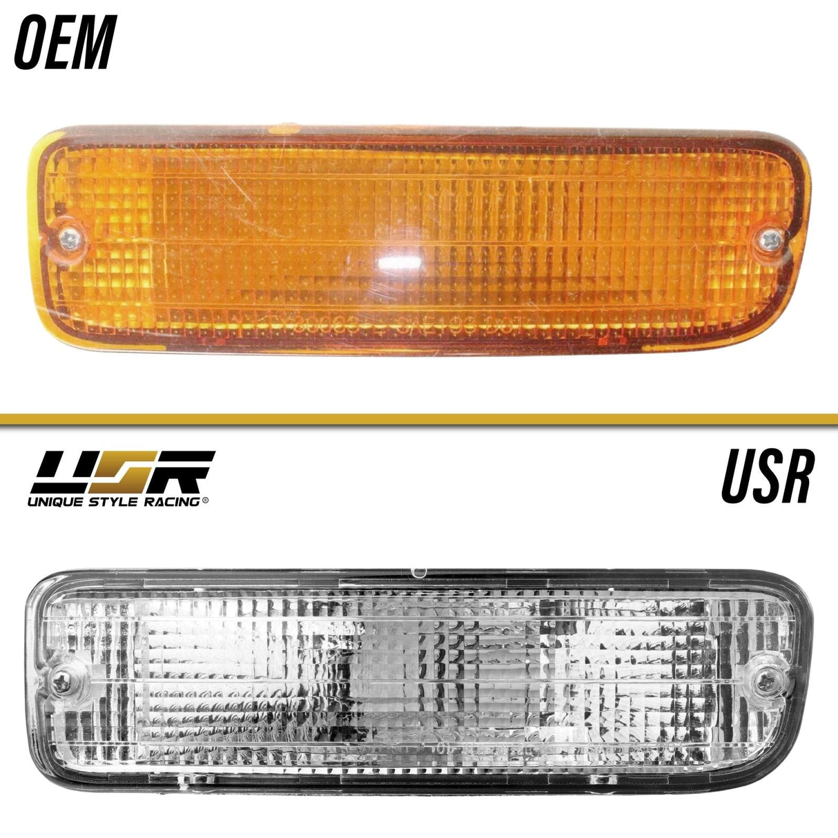 1995-1997 Toyota Tacoma 2wd/4wd Clear Bumper Lights