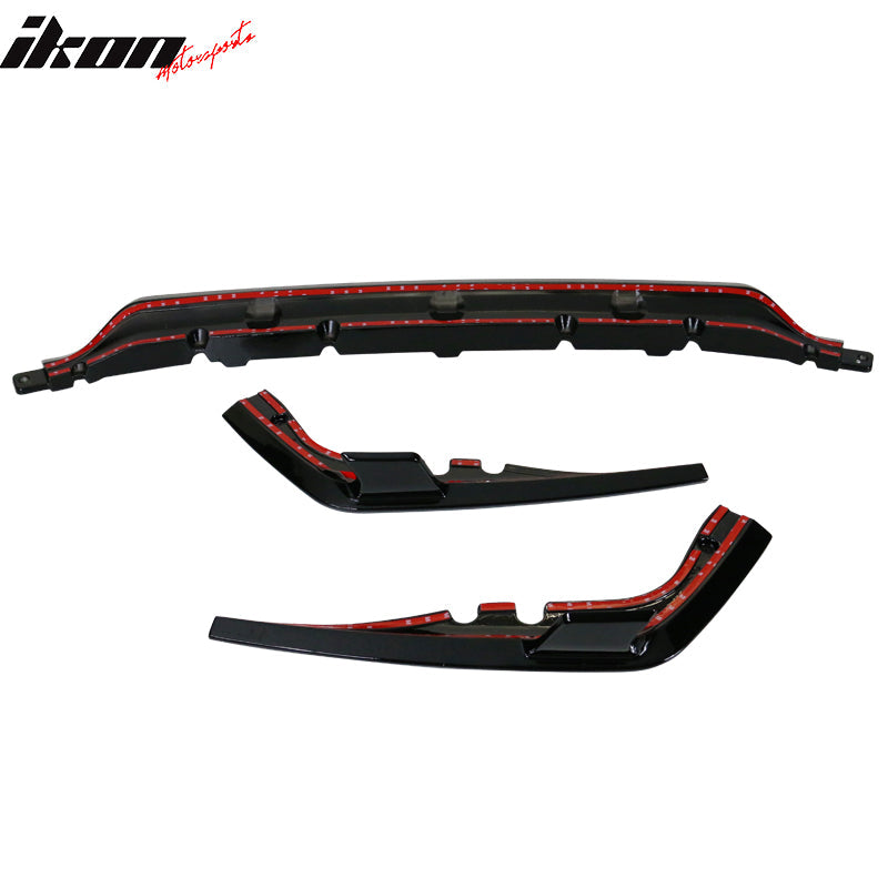 2019-2024 BMW G07 X7 M Sport Gloss Black Rear Bumper Lip Diffuser ABS