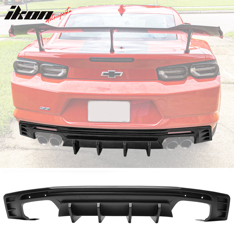 Rear Diffuser for 2016-2024 Chevy Camaro Rear Diffuser Ikon Style Lip