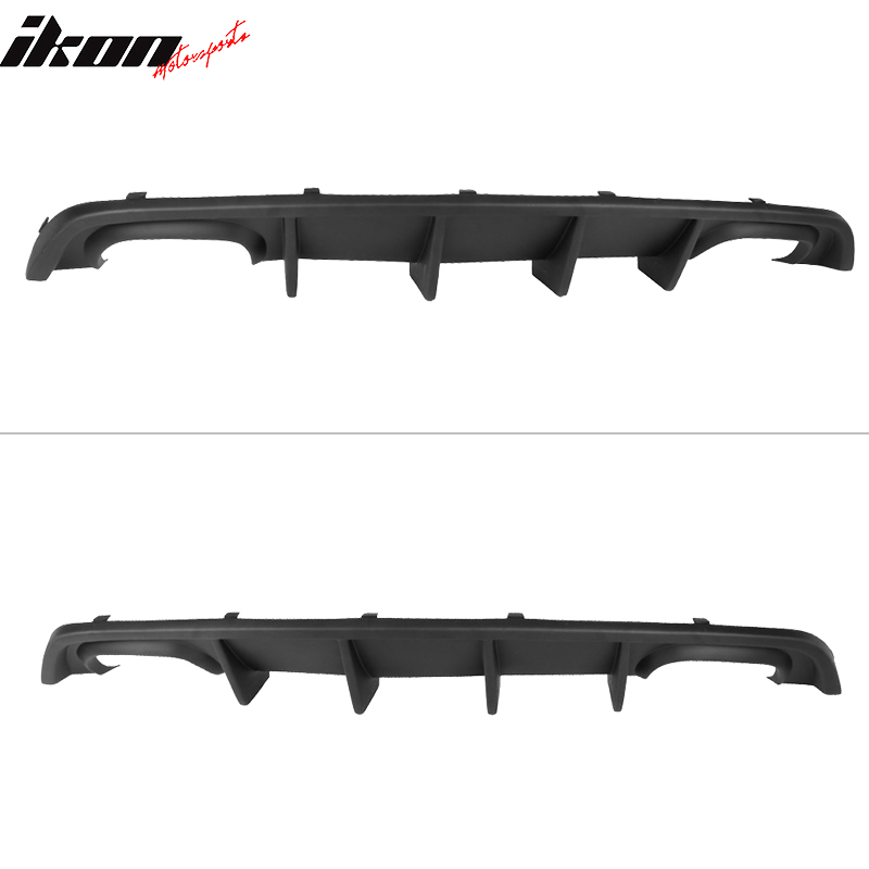 2012-2014 Dodge Charger SRT8 Quad Exhaust Matte Black Rear Diffuser PP