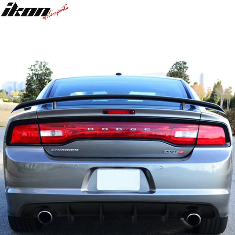 2012-2014 Charger SRT8 V2 Style Rear Diffuser w/ Reflective Tape