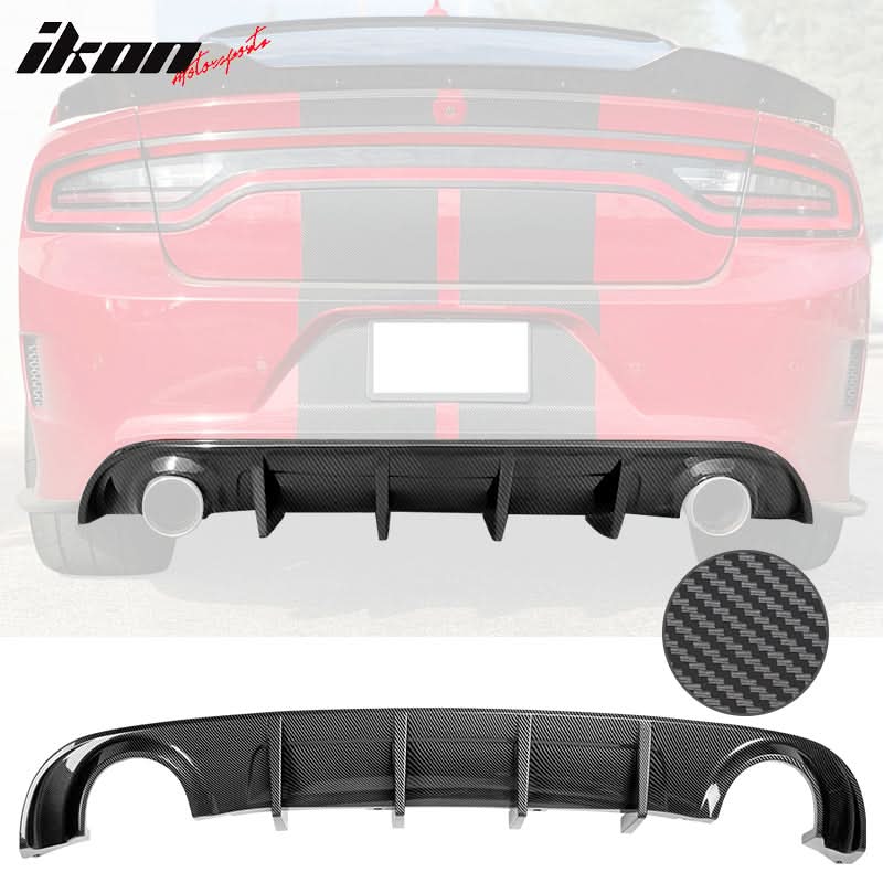 Rear Diffuser Splitter for 2015-2024 Dodge Charger Base SXT PP