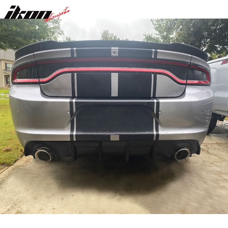 Rear Diffuser Splitter for 2015-2024 Dodge Charger Base SXT PP