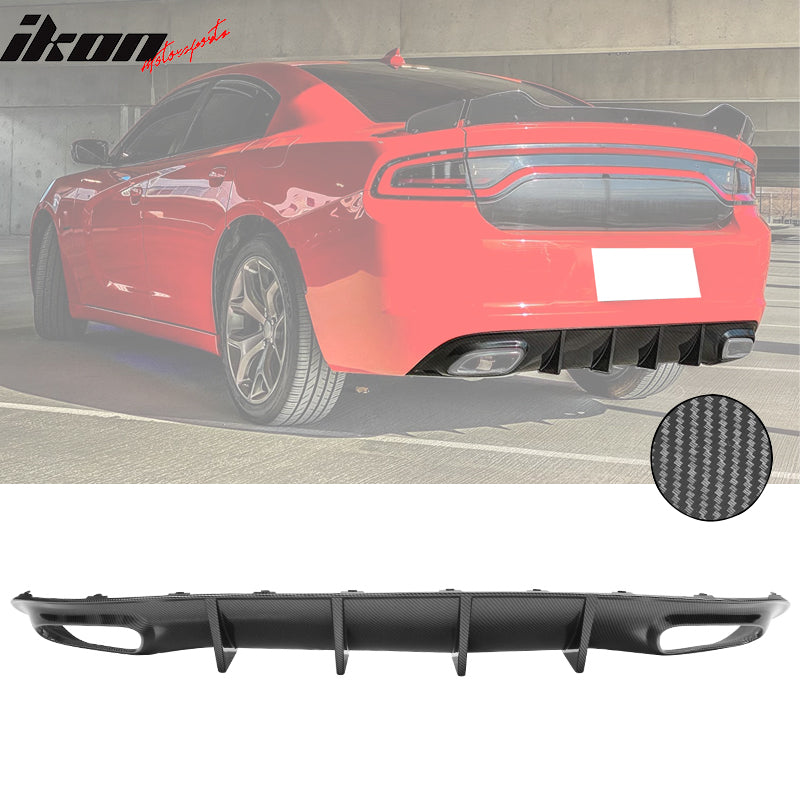 2015-2024 Dodge Charger V2 Style Rear Diffuser Bumper Lip PP