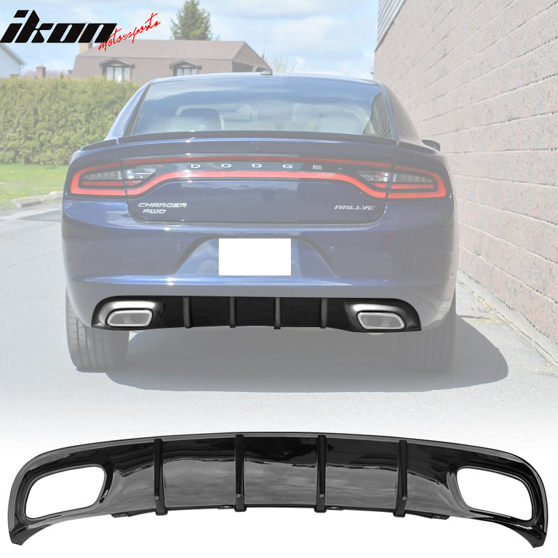 2015-2024 Dodge Charger V2 Style Rear Diffuser Bumper Lip PP