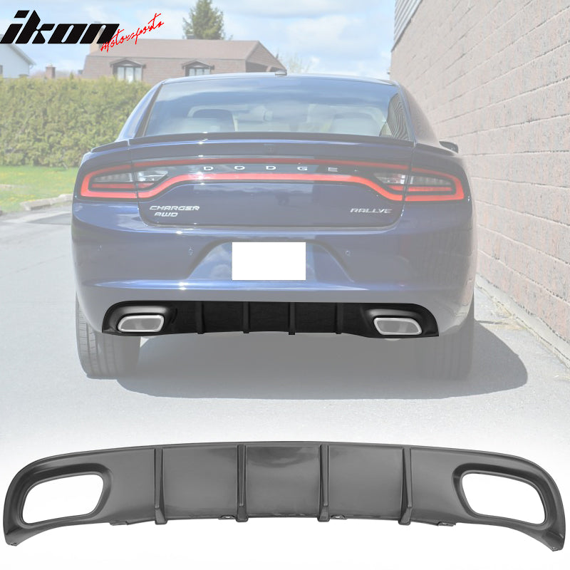 2015-2024 Dodge Charger V2 Style Rear Diffuser Bumper Lip PP