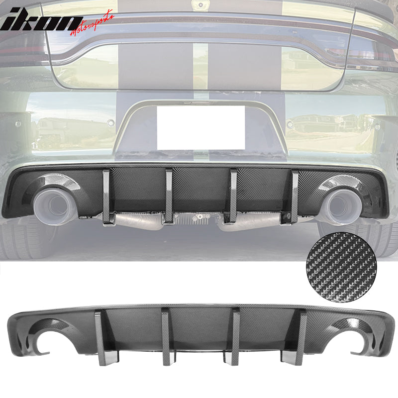 Rear Bumper Diffuser for 2020-2024 Dodge Charger Widebody IKON Style P