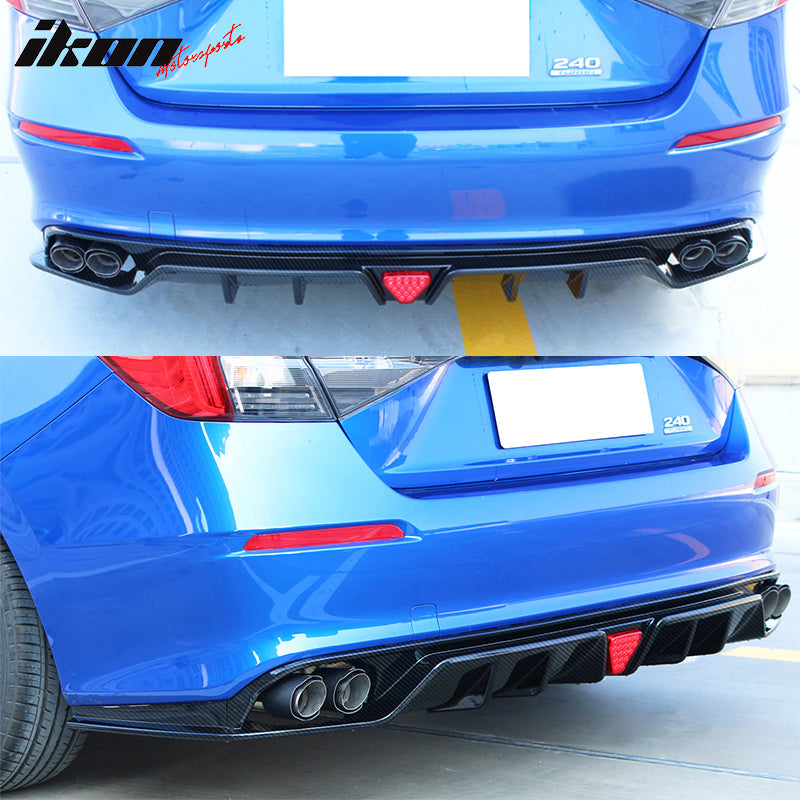2022-2023 Honda Civic Sedan 4-Door Rear Bumper Diffuser Lip 3PC PP