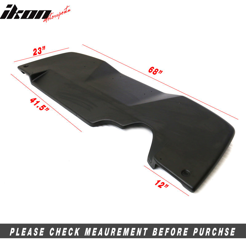 Universal Fitment VTX Style Unpainted Black Rear Bumper Diffuser FRP
