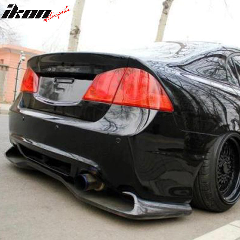 Universal Fitment VTX Style Unpainted Black Rear Bumper Diffuser FRP