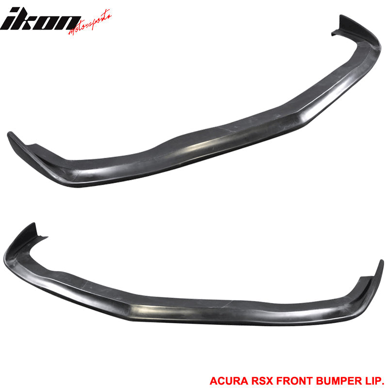 2005-2006 Acura RSX DC5 CS Style Unpainted Black Front Bumper Lip PU