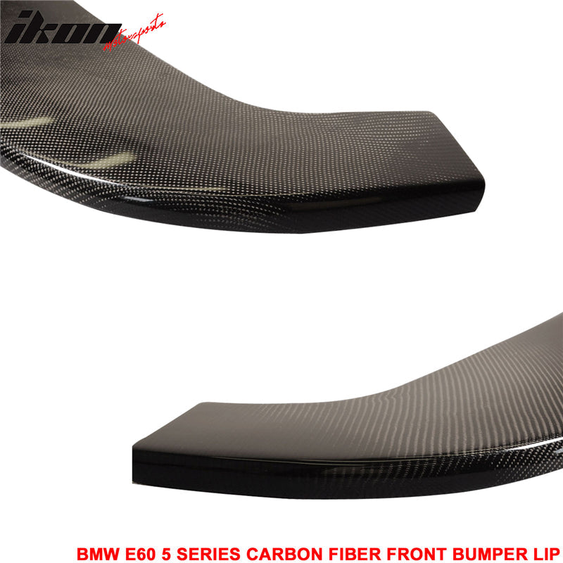 2004-2010 BMW M5 Carbon Fiber Front Bumper Lip Chin Spoiler CF