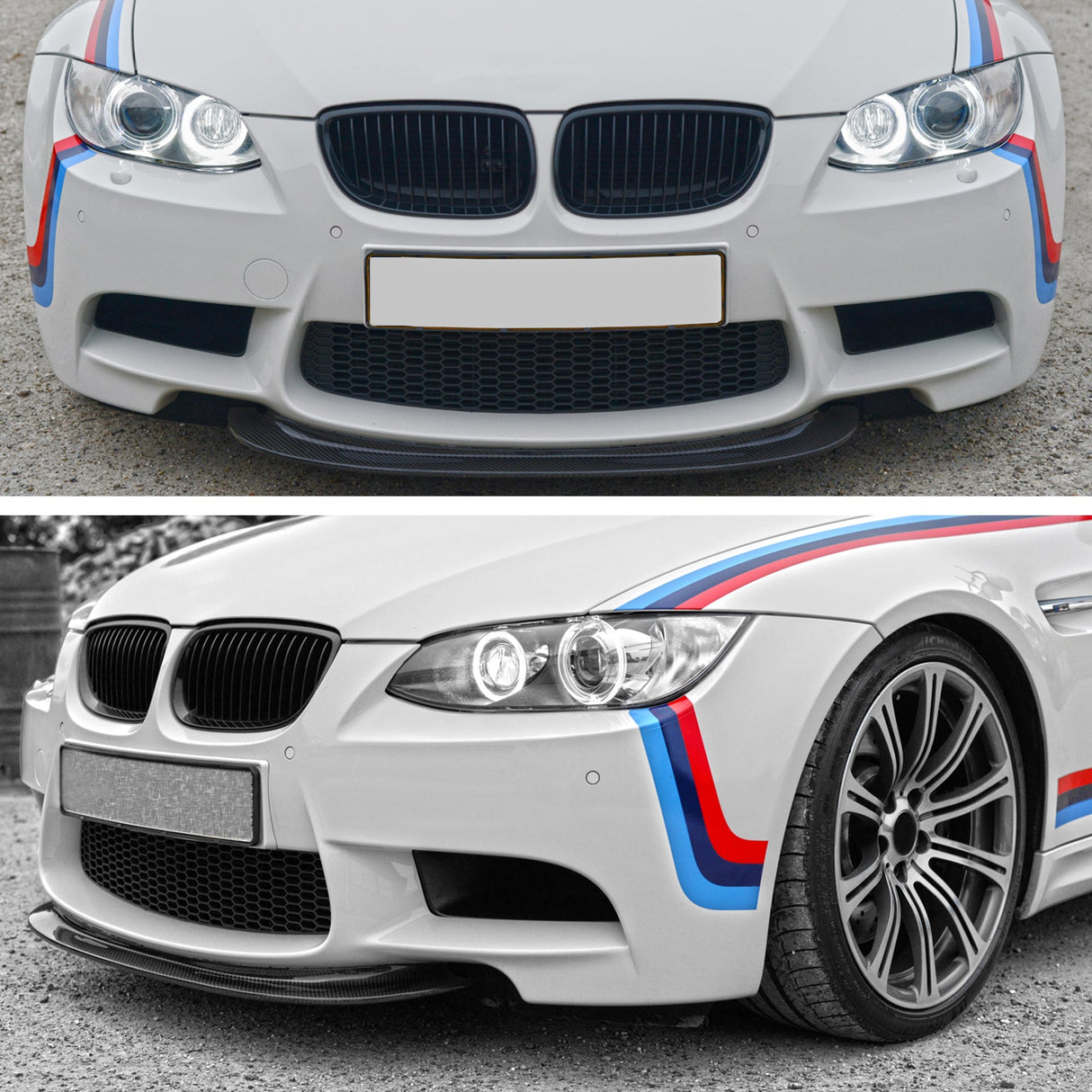 2008-2013 E90 E92 E93 M3 CRT Style Front Bumper Lip Carbon Fiber CF