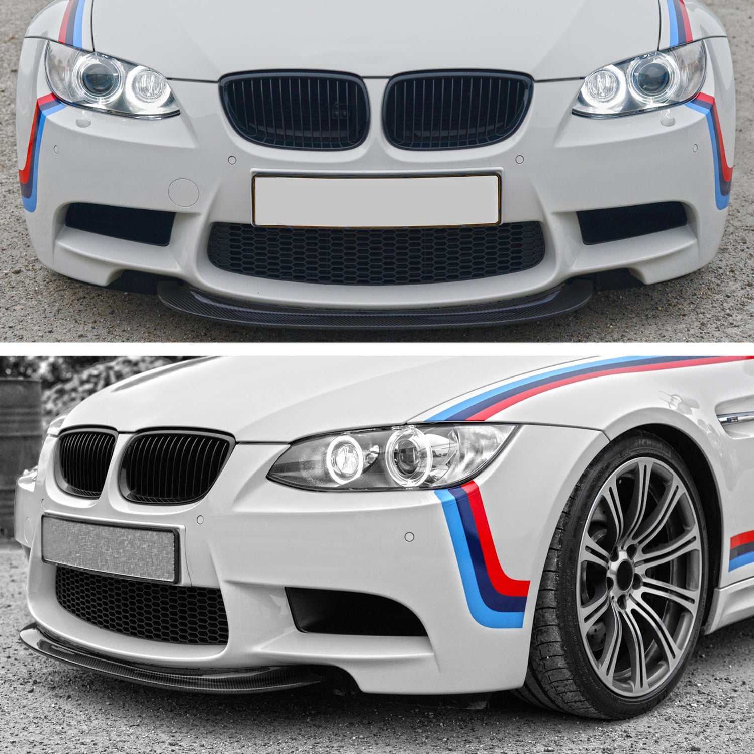 2008-2013 E90 E92 E93 M3 CRT Style Front Bumper Lip Carbon Fiber CF