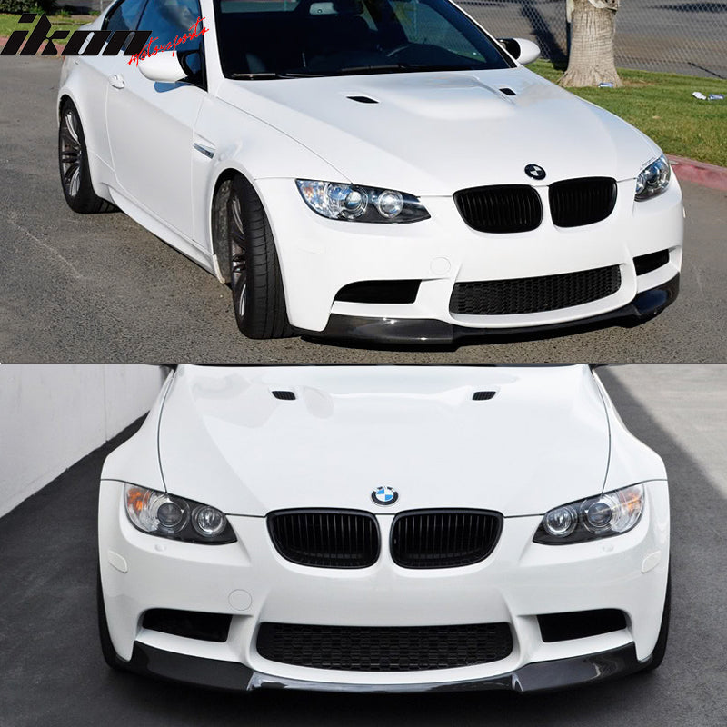 2008-2013 BMW E92 E90 E93 M3 Series 4Dr 2Dr V Style Front Bumper Lip