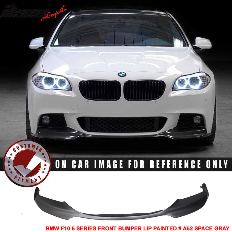 2012-2016 BMW F10 5 Series M Sport Mtech V Style Front Bumper Lip