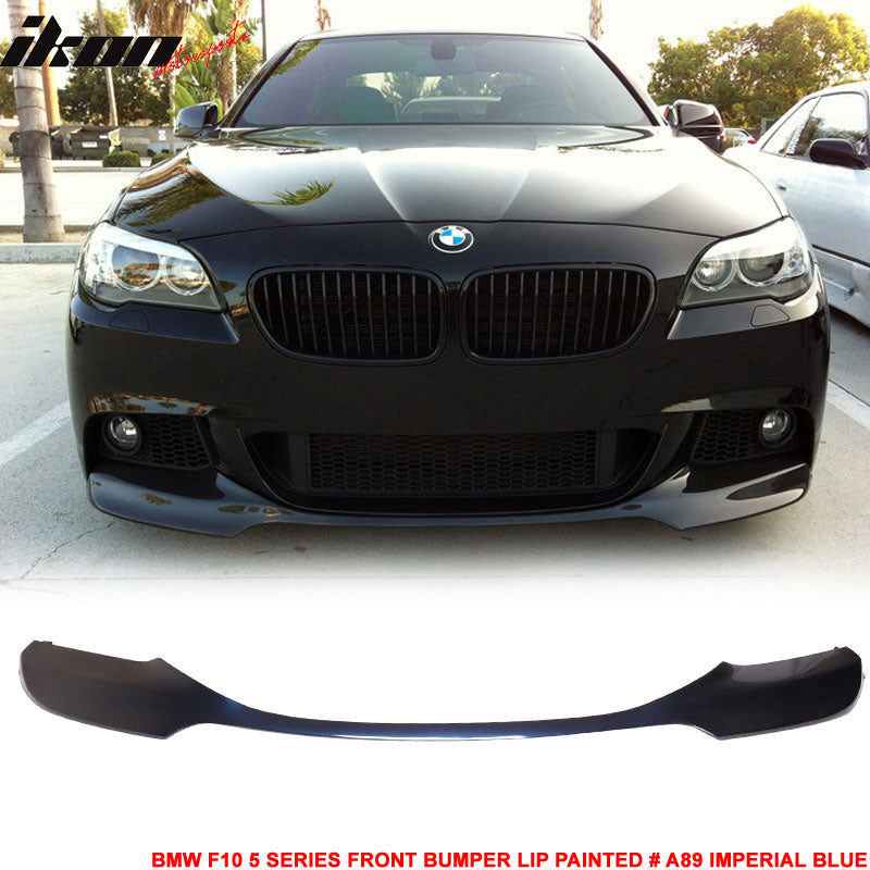 2012-2016 BMW F10 5 Series M Sport Mtech V Style Front Bumper Lip