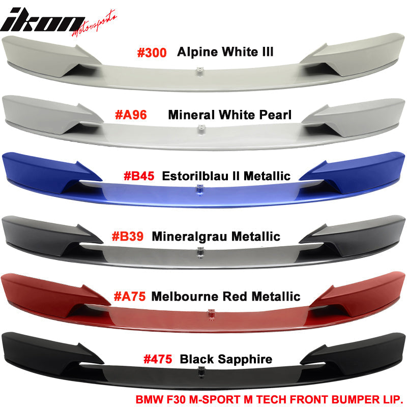 Fits 12-18 F30 M Performance Front Bumper Lip Chin Spoiler All Color