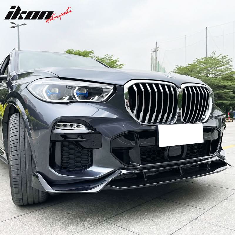 Fits 19-21 BMW G05 X5 M Sport Front Bumper Lip Spoiler 4pc Gloss
