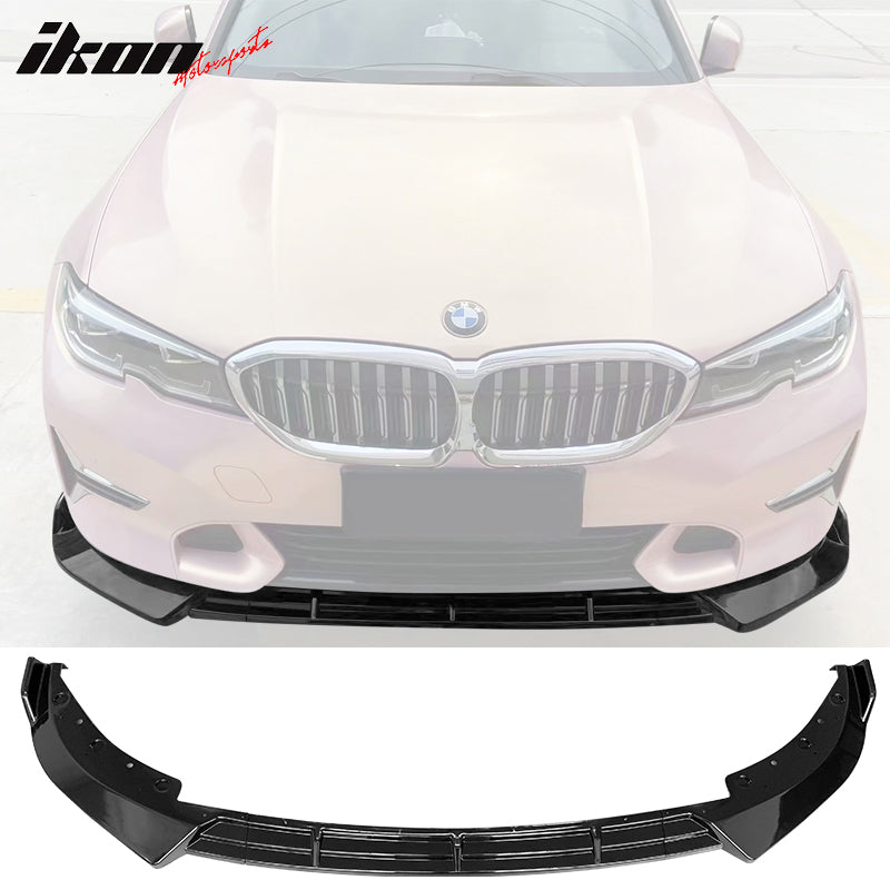 2019-2022 BMW G20 Sport Line 3PCS IKON Style Front Bumper Lip PP