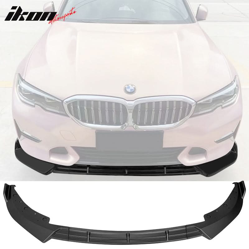 2019-2022 BMW G20 Sport Line 3PCS IKON Style Front Bumper Lip PP