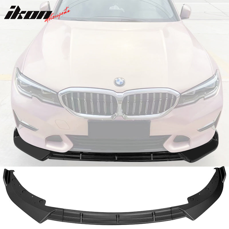 2019-2022 BMW G20 Sport Line 3PCS IKON Style Front Bumper Lip PP