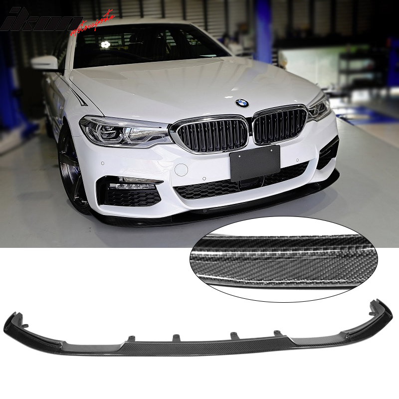 2017-2020 BMW G30 5 Series M Sport HM Front Bumper Lip Carbon Fiber
