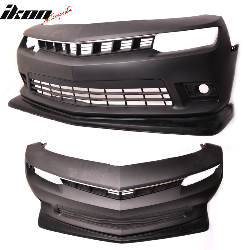 2014-2015 Chevrolet Camaro SS Z28 Style FRP Front Bumper Lip Spoiler
