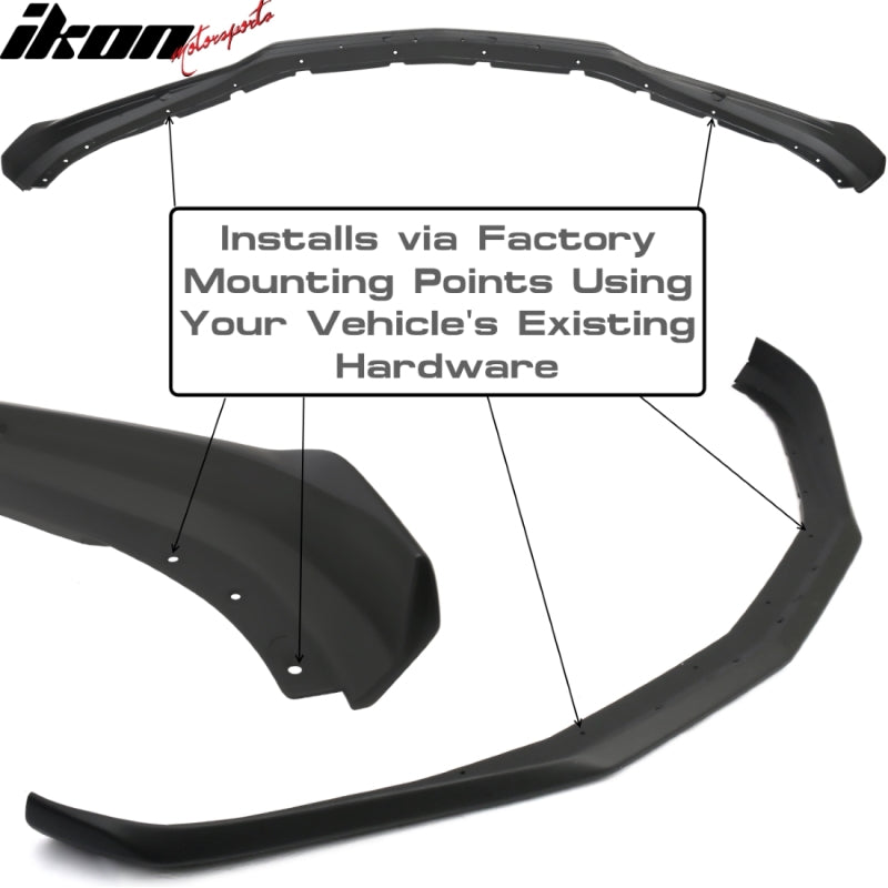 2016-2018 Chevy Camaro V6 2-Door ABS Front Bumper Lip Spoiler