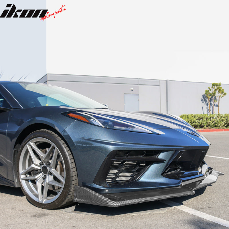 2020-2025 Chevy Corvette C8 IKON Style Front Bumper Lip 5PCS ABS