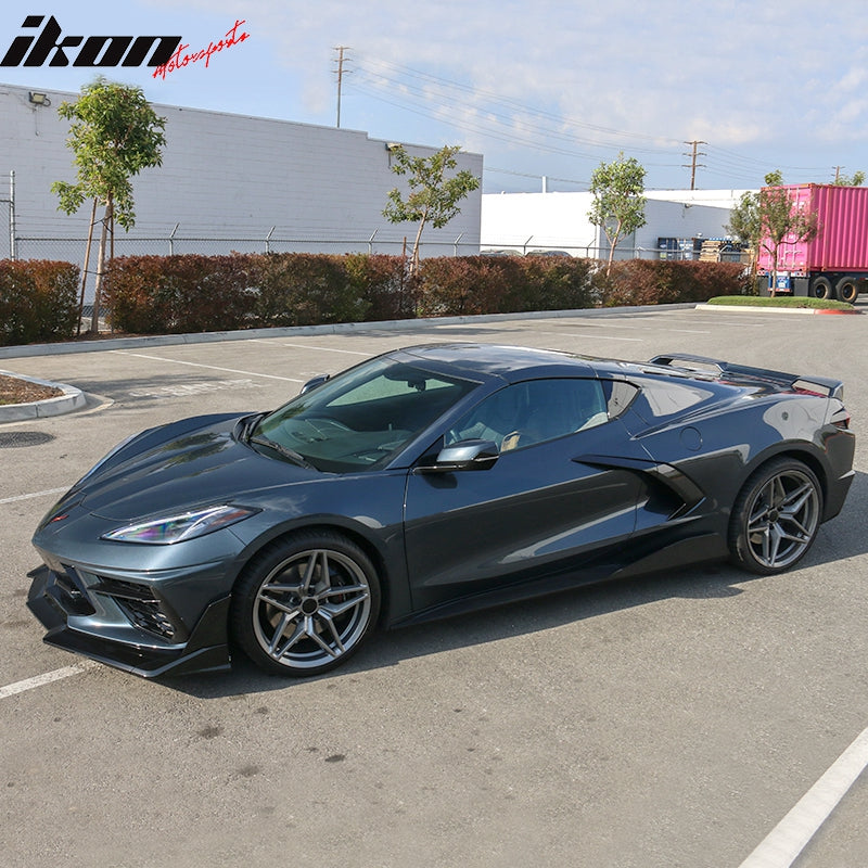 2020-2025 Chevy Corvette C8 ZR1 Style Front Lip Spoiler 7PCS ABS