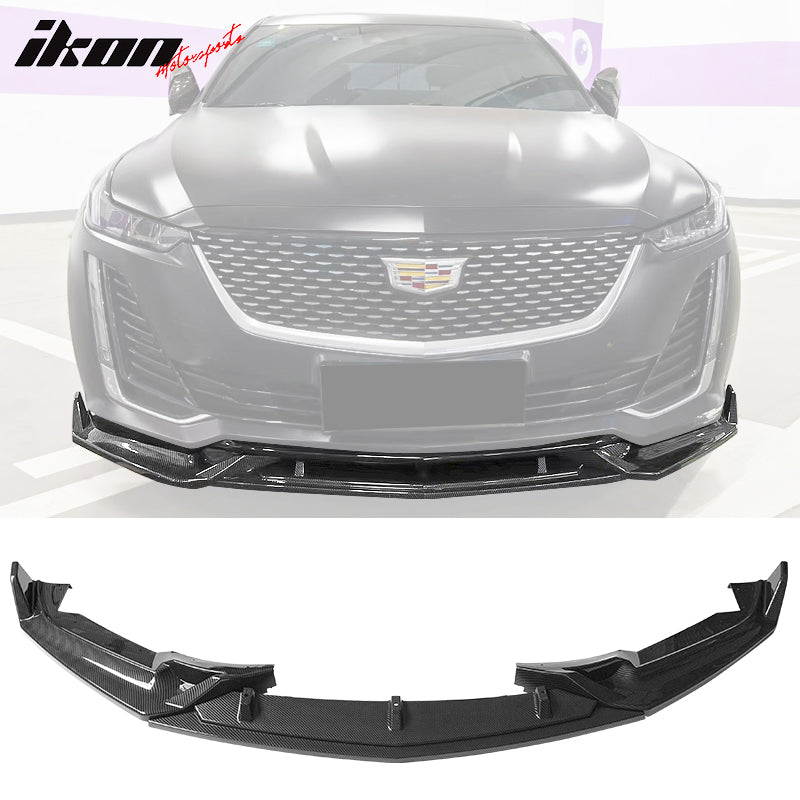 2020-2024 Cadillac CT5 Painted Front Bumper Lip Chin Spoiler 3PC PP