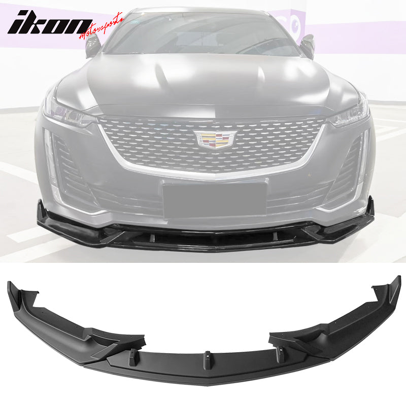 2020-2024 Cadillac CT5 Painted Front Bumper Lip Chin Spoiler 3PC PP