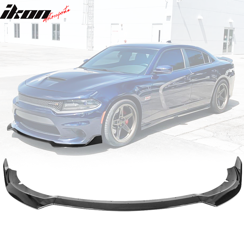2015-2023 Dodge Charger SRT V1 Style Front Bumper Lip 3PCS ABS