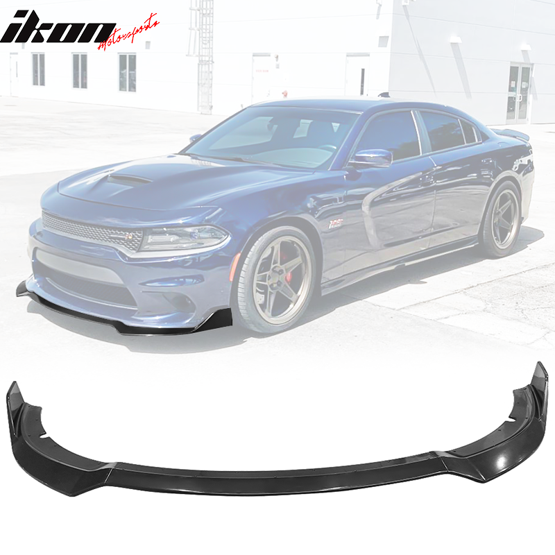 2015-2023 Dodge Charger SRT V1 Style Front Bumper Lip 3PCS ABS