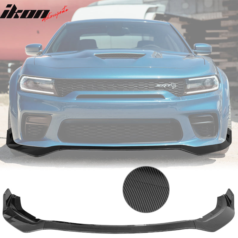 2020-2023 Dodge Charger Widebody IKON V1 Style Front Bumper Lip 3PCS