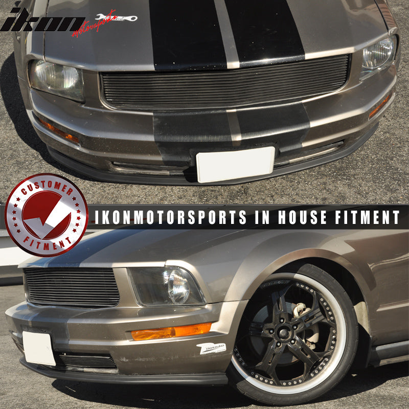 2005-2009 Ford Mustang V6 STI Style Front Bumper Lip Spoiler PU