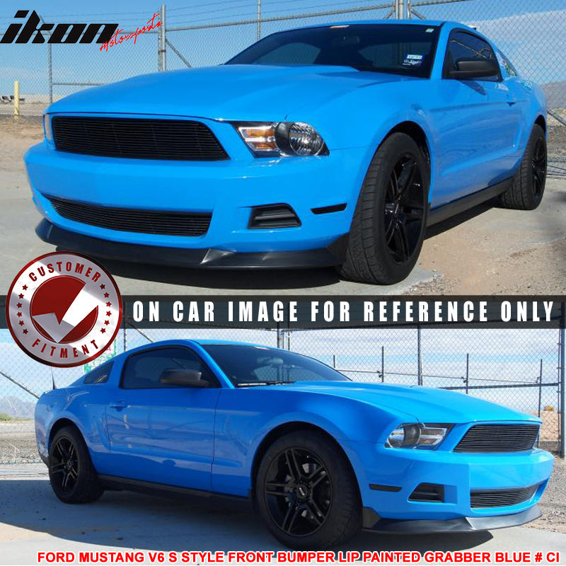 2010-2012 Ford Mustang V6 S Style Front Bumper Lip Chin Spoiler PU