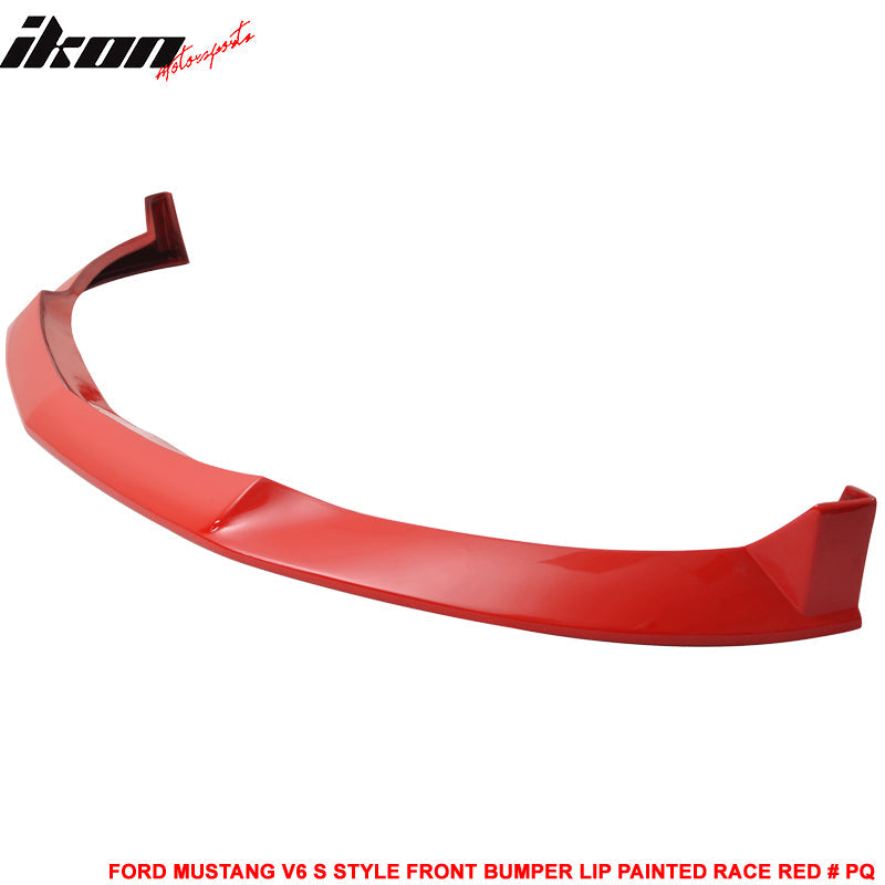 2010-2012 Ford Mustang V6 S Style Front Bumper Lip Chin Spoiler PU