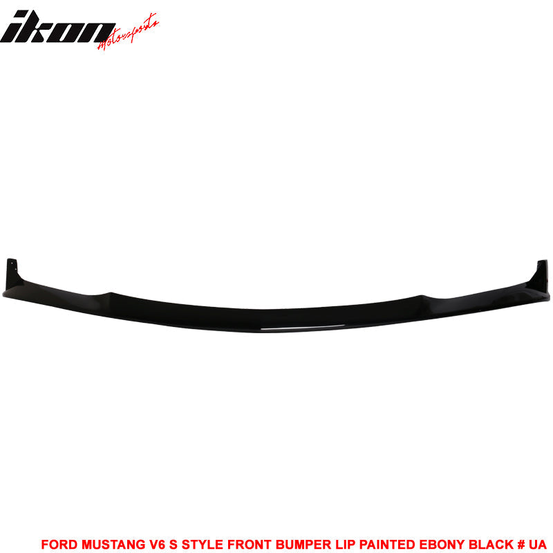 2010-2012 Ford Mustang V6 S Style Front Bumper Lip Chin Spoiler PU
