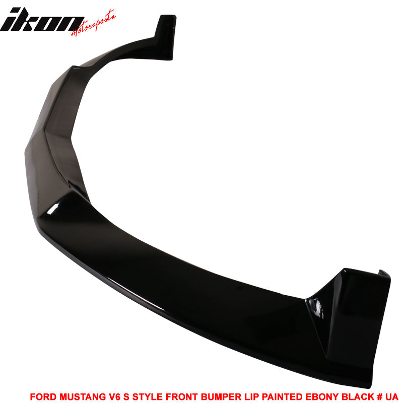2010-2012 Ford Mustang V6 S Style Front Bumper Lip Chin Spoiler PU