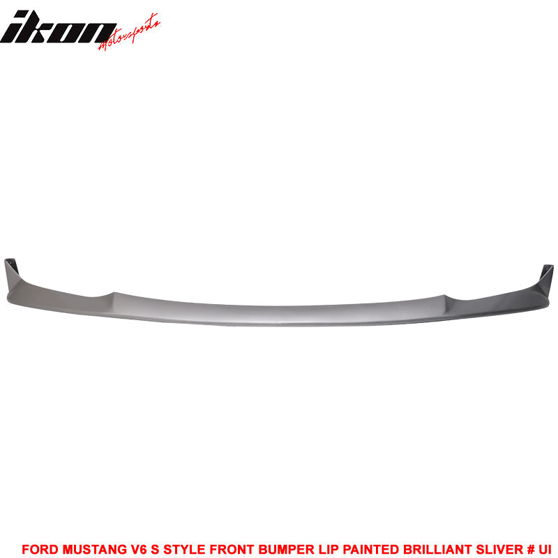 2010-2012 Ford Mustang V6 S Style Front Bumper Lip Chin Spoiler PU