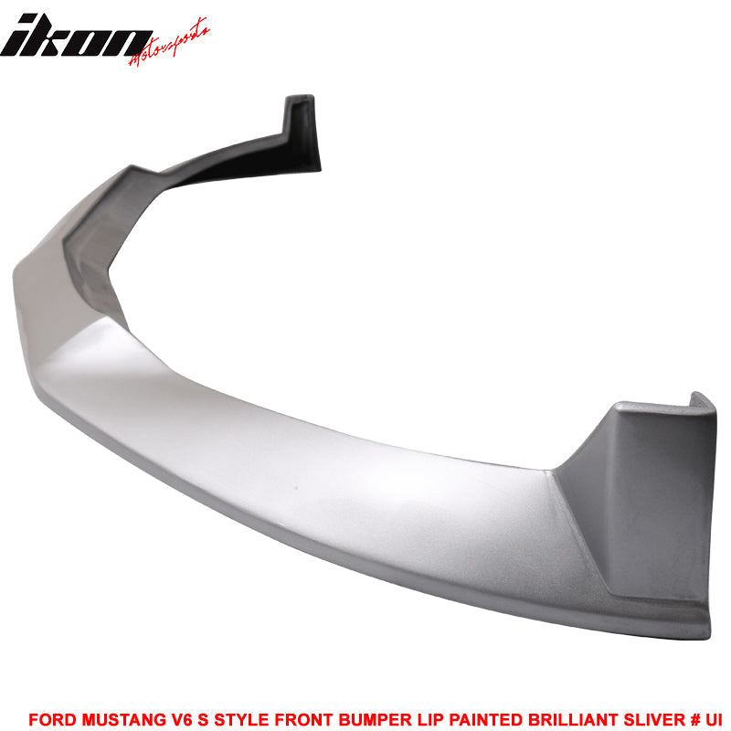 2010-2012 Ford Mustang V6 S Style Front Bumper Lip Chin Spoiler PU