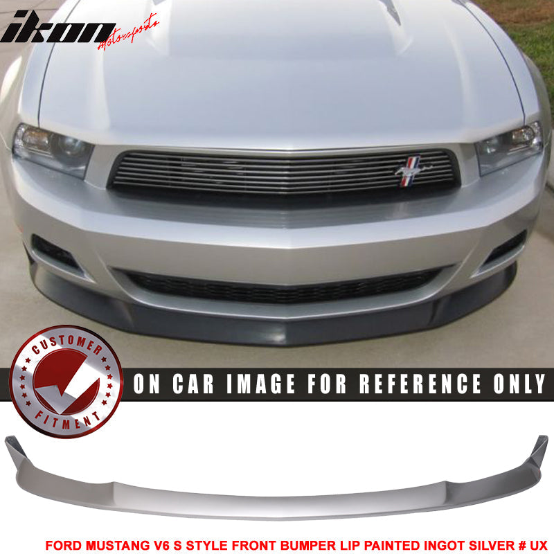 2010-2012 Ford Mustang V6 S Style Front Bumper Lip Chin Spoiler PU