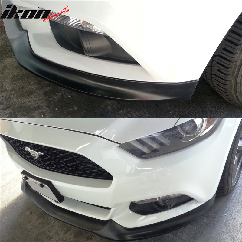 2015-2017 Ford Mustang ST Style Unpainted Front Bumper Lip Spoiler PU