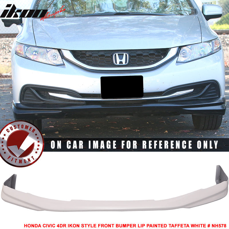 2013-2015 Honda Civic Sedan 4DR Front Bumper Lip Chin Spoiler PU
