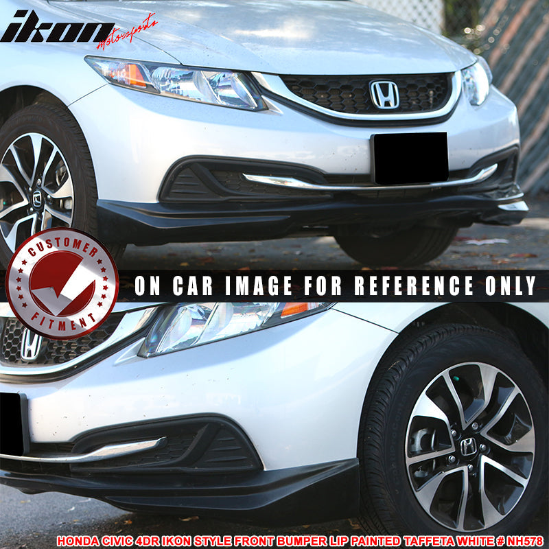 2013-2015 Honda Civic Sedan 4DR Front Bumper Lip Chin Spoiler PU