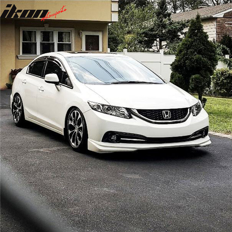 2013-2015 Honda Civic Sedan 4DR Front Bumper Lip Chin Spoiler PU